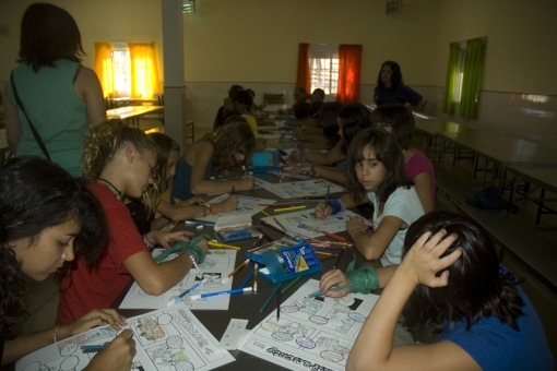 Talleres de Comic, Planetas y Paracaidas.