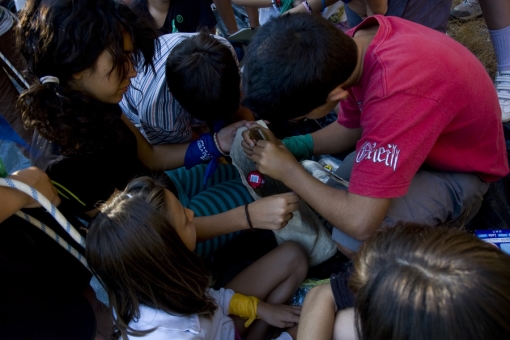 Acampada y actividades del grupo de Montañeros.