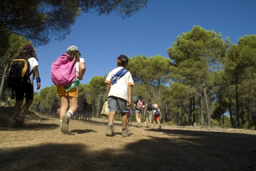 Marcha del grupo de pequeños y medianos.