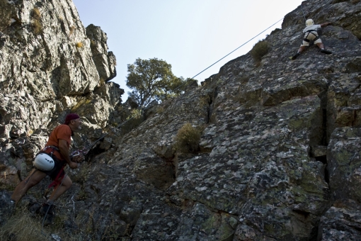 Actividades del grupo de Montañeros en el Mirador de Castilnegro.