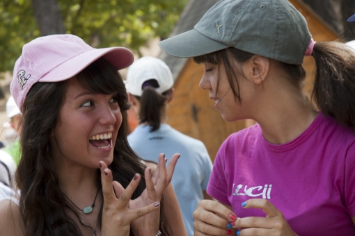 El primer día en el campamento.